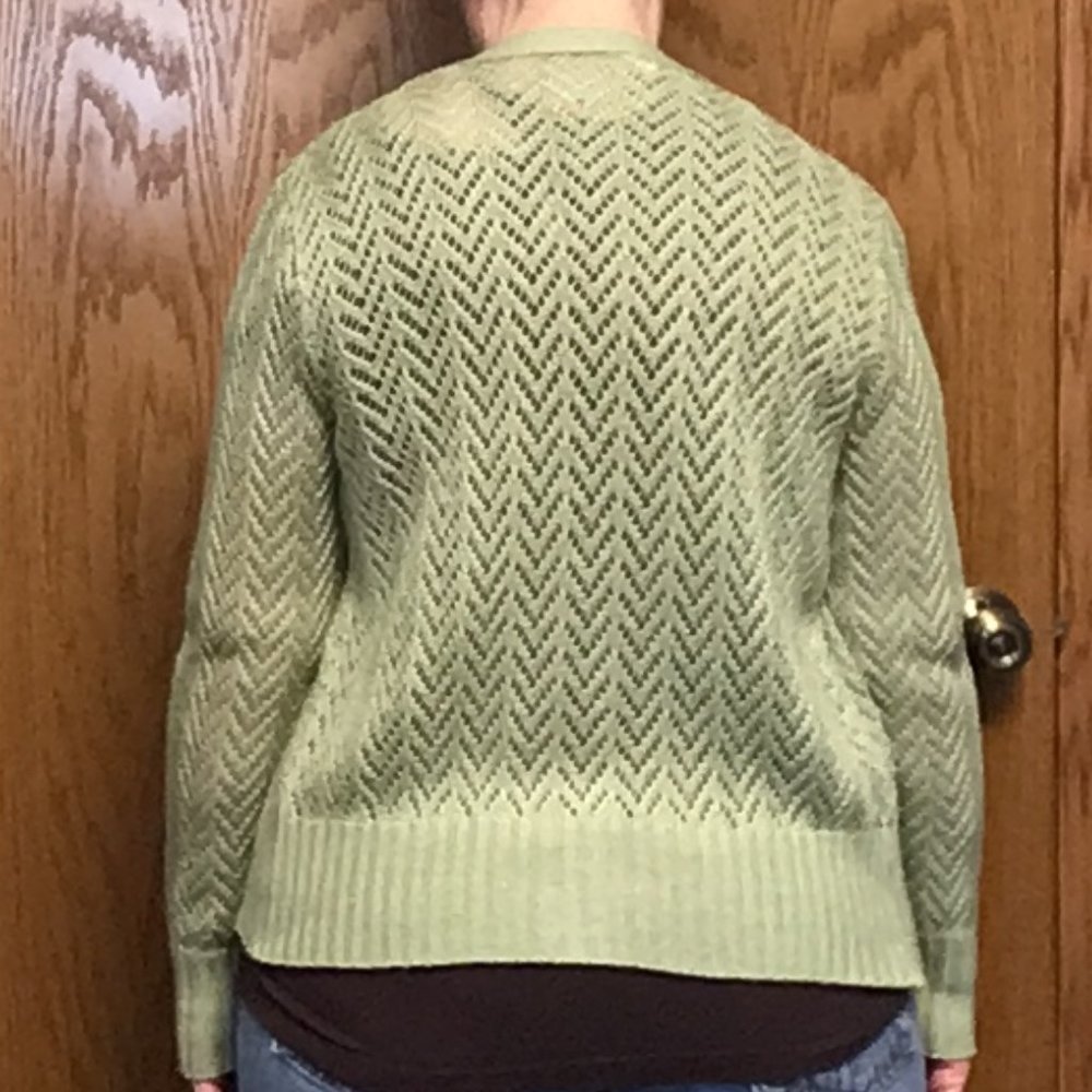 St Michael - Green crocheted look cardigan sweater - Picture 10 of 10
